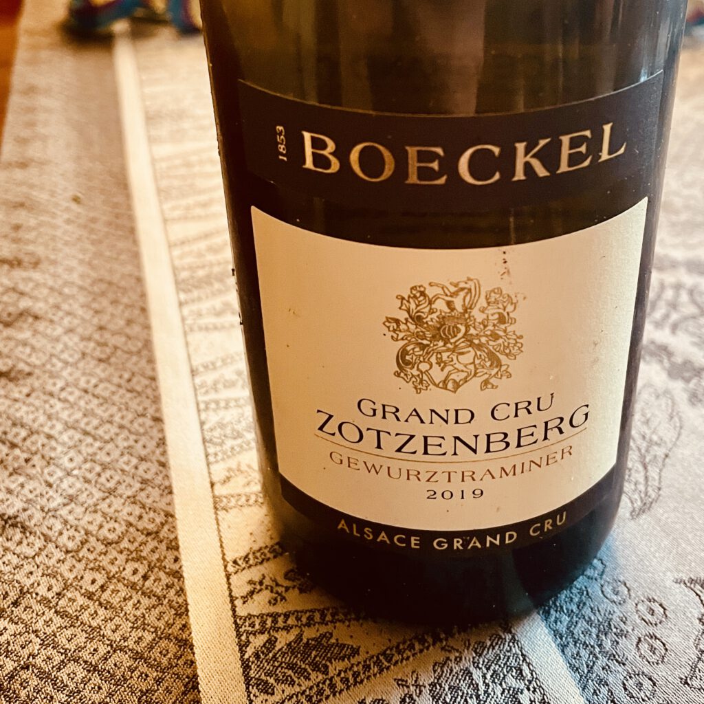 Der Grand Cru Zotzenberg Gewürztraminer 2019 von Boeckel