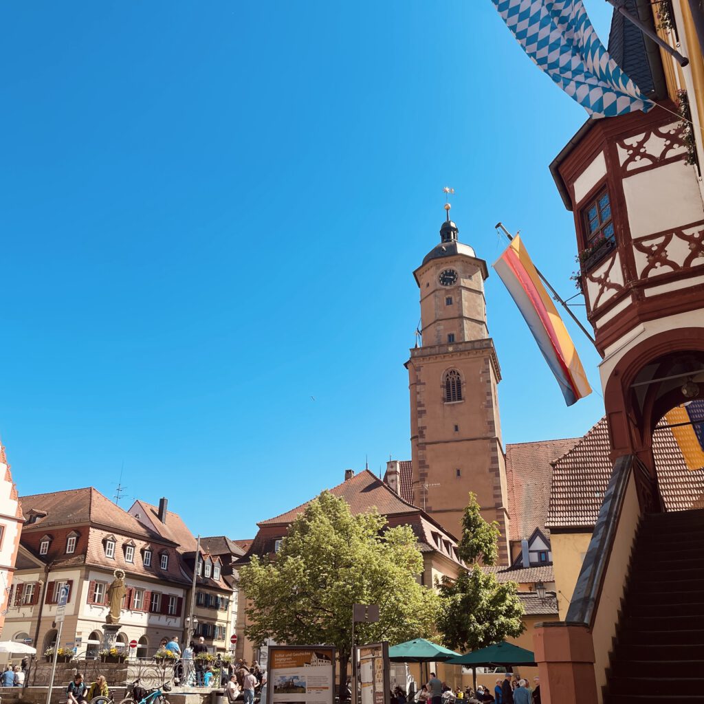 Der Marktplatz in Volkach