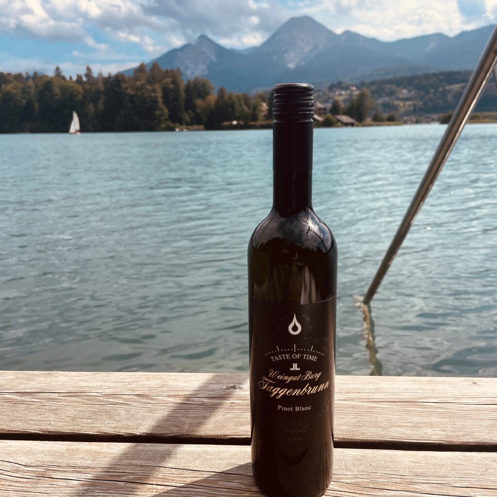 Der Pinot Blanc vom Weingut Burg Taggenbrunn aus der "Taste of Time"-Reihe.